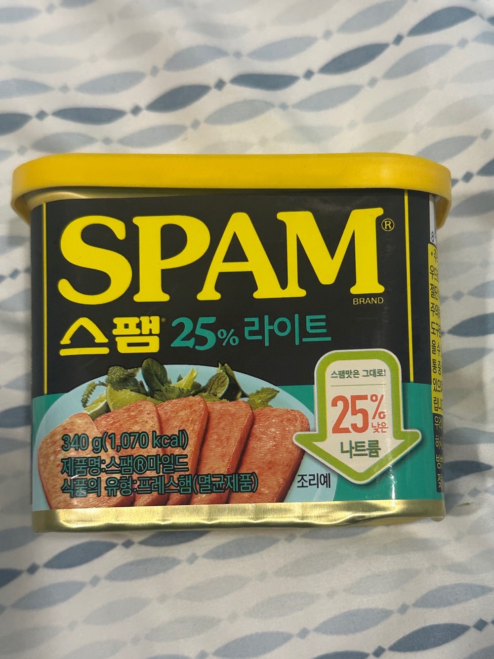 Sealed 12oz SPAM Light/ Lite 25% Less Sodium Lot Of 1 From South Korea !
